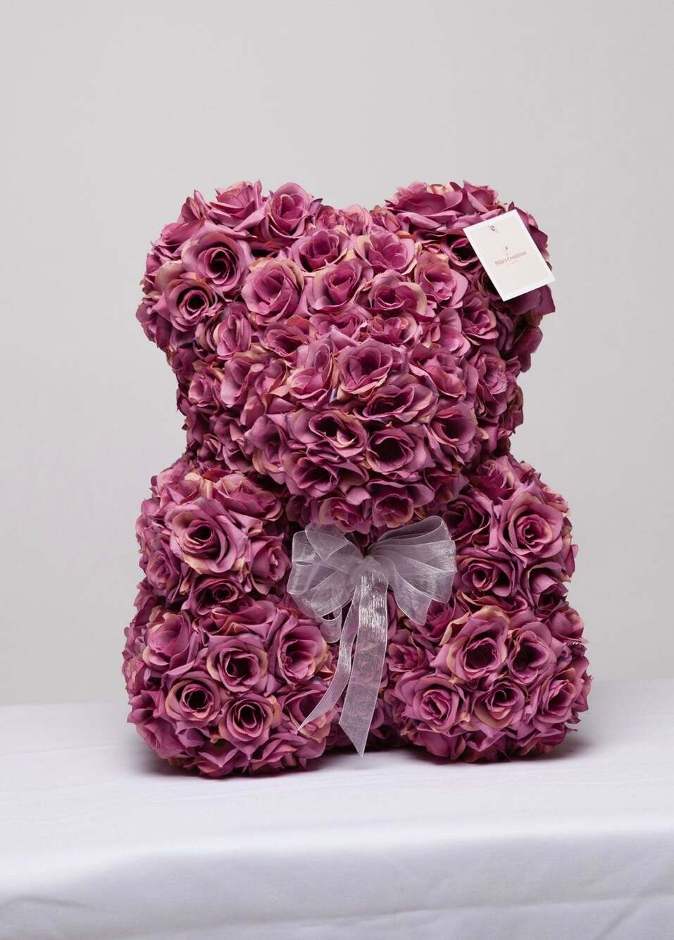 Adorable Handmade Bear From Roses For Any Holiday